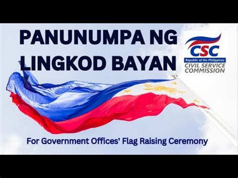 CSC Panunumpa ng Lingkod Bayan 2023 Version.